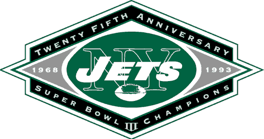 New York Jets 1993 Anniversary Logo iron on paper